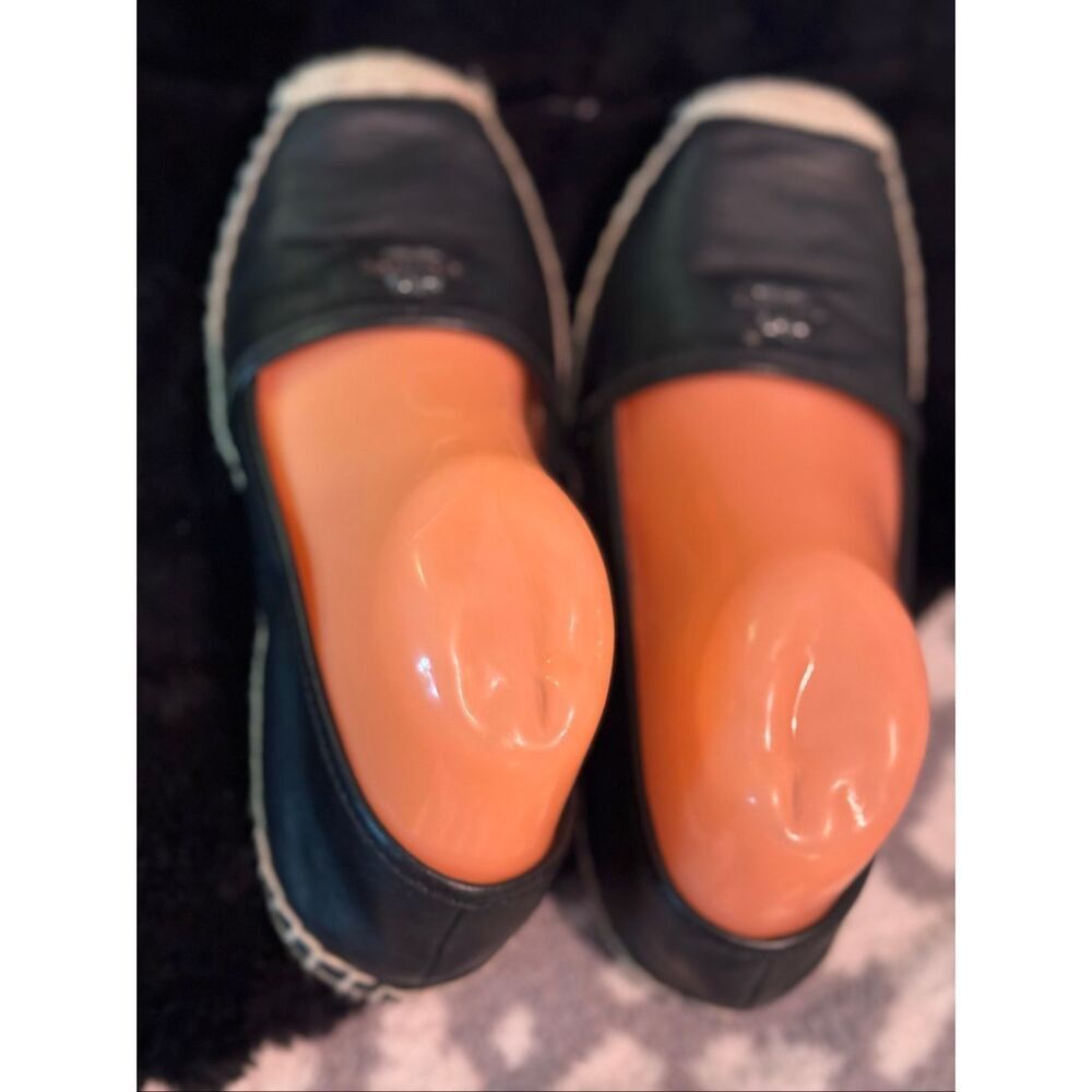 Coach rhodelle espadrille slip pull on sneakers /loafers shoes flats 8B black - Picture 6 of 11